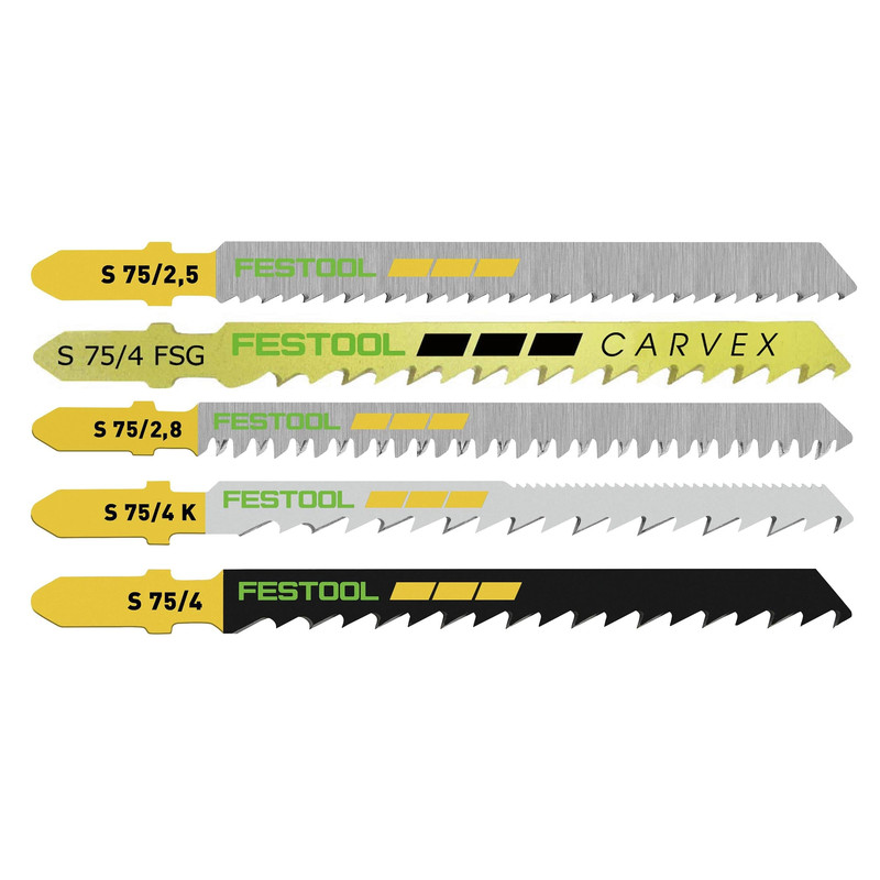 Wood Cutting Jigsaw Blade Set, 25 pack